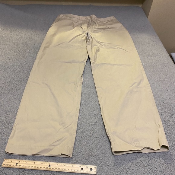 Liz Claiborne Pants Beige Women's 16 Wide Lizsport Audra Wrinkle Stain Resistant - Picture 1 of 11